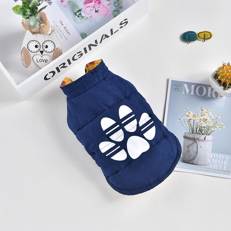 Reversible French Bulldo G Jacket Down Jacket Pet Clothing