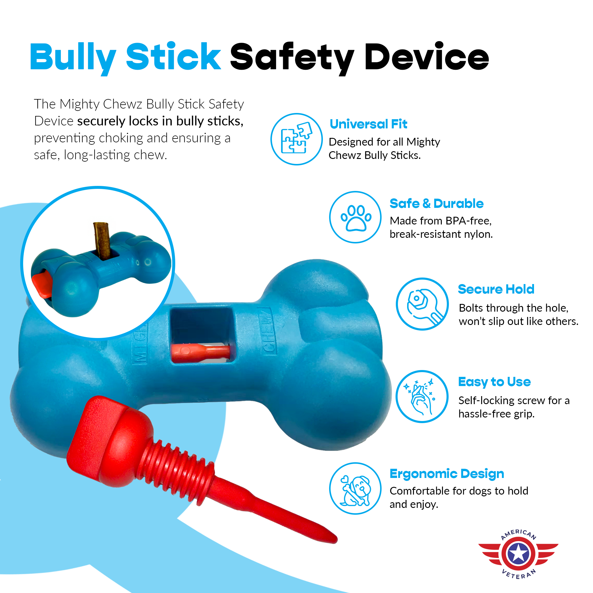 7" Thin Bully Sticks - Bully Bone Included